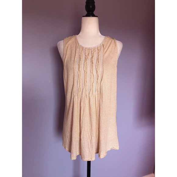 - Anthropologie Akemi & Kin striped pintuck blouse - Picture 3 of 6